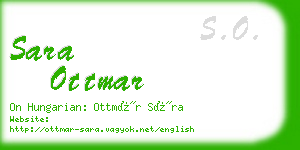 sara ottmar business card